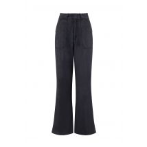 Weird Fish Farida Wide Leg Trouser Navy Size 8