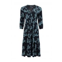 Weird Fish Gardot Viscose Printed Midaxi Dress Spring Lake Size 10