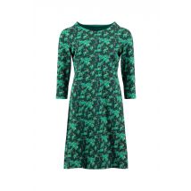Weird Fish Markle Organic Cotton Printed Sparkle Jersey Dress Forest Night Size 20
