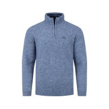 Weird Fish Altwood 1/4 Zip Jumper Pale Denim Size 4XL