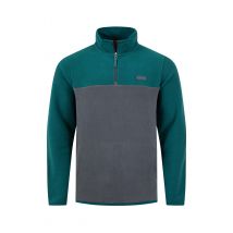Weird Fish Tristan 1/4 Zip Colour Block Microfleece Cedar Green Size 3XL