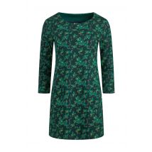 Weird Fish Dandy Printed Sparkle Jersey Tunic Forest Green Size 12