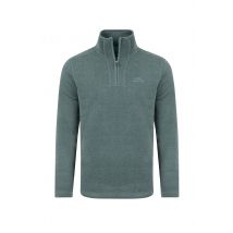 Weird Fish Stowe Recycled 1/4 Zip Soft Knit Fleece Ivy Size 2XL