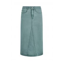 Weird Fish Juda Longline Denim Skirt Deep Teal Size 12