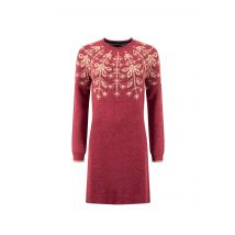 Weird Fish Blakely Fair Isle Knitted Dress Rhubarb Size 14