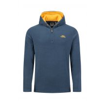 Weird Fish Gervase 1/4 Zip Microfleece Hoodie Navy Size M