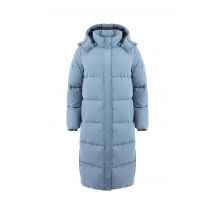 Weird Fish Kenley Heavyweight Longline Duvet Coat Lake Blue Size 18