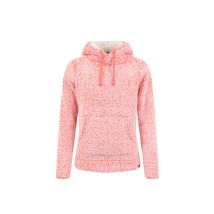 Weird Fish Yara Cosy Fleece Hoodie Hot Coral Size 10