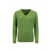 Weird Fish Ambius Cable Knit Sparkle Jumper Woodbine Size 14