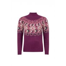 Weird Fish Arelia Ikat Knitted Jumper Crushed Berry Size 8