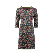 Weird Fish Shafika Organic Cotton Printed Jersey Dress Twilight Size 16