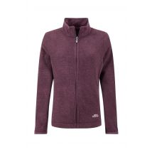 Weird Fish Alina Textured Full Zip Fleece Aubergine Size 18