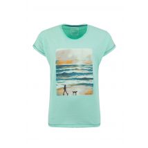 Weird Fish Walking Club Front Print Graphic T-Shirt Apple Mint Size 18