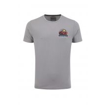 Weird Fish Hiker Back Print Graphic T-Shirt Grey Size 4XL