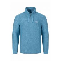 Weird Fish Cruiser 1/4 Zip Macaroni Sweatshirt Bluebird Size L