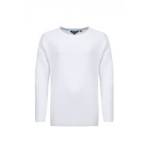 Weird Fish Dalla Knitted Crew Neck Jumper White Size 18