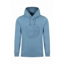 Weird Fish Perranporth Embossed Grindle Hoodie Washed Blue Size 3XL