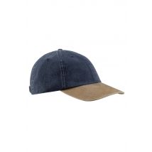 Weird Fish Westbury Colour Block Twill Cap Dark Navy Size ONE