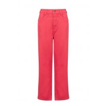 Weird Fish Soulina Wide Leg Cropped Denim Jeans Flamingo Size 12