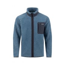 Weird Fish Fletcher Full Zip Borg Fleece Washed Blue Size 2XL