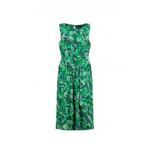 Weird Fish Nalani Printed Viscose Jumpsuit Cactus Green Size 16