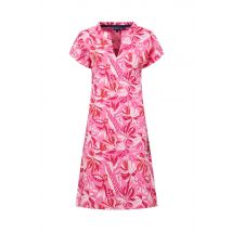 Weird Fish Suffolks Printed Jersey Dress Hot Pink Size 10