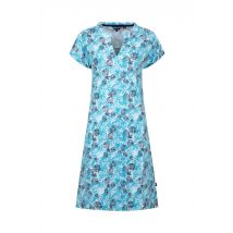 Weird Fish Suffolks Printed Jersey Dress Ocean Blue Size 8