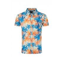 Weird Fish Faraway Short Sleeve Printed Shirt Paprika Size 4XL