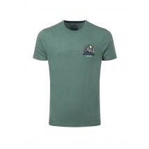 Weird Fish Lake District Back Print Graphic T-Shirt Dusky Green Size 2XL