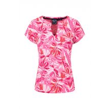 Weird Fish Alia Printed Jersey T-Shirt Hot Pink Size 12
