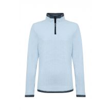 Weird Fish Beye 1/4 Zip Grid Fleece Cool Blue Size 10
