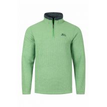 Weird Fish Newark 1/4 Zip Grid Fleece Grass Green Size L