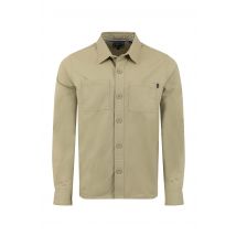 Weird Fish Bear Workwear Twill Overshirt Laurel Green Size L