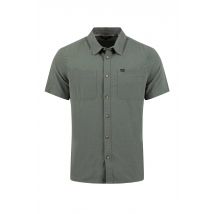 Weird Fish Hinton Textured Crepe Shirt Woodland Sage Size 2XL