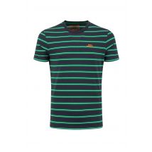 Weird Fish Finn Striped Branded T-Shirt Heritage Green Size 2XL