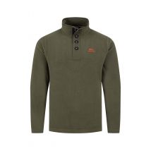 Weird Fish Roald Button Funnel Neck Microfleece Basil Size 2XL