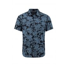 Weird Fish Faraway Short Sleeve Printed Shirt Blue Mirage Size 3XL
