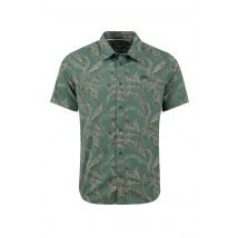 Weird Fish Avondale Short Sleeve Printed Shirt Green Size 5XL