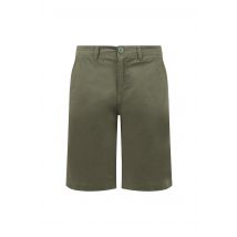 Weird Fish Rayburn Cotton Flat Front Shorts Dark Olive Size 34