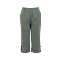 Weird Fish Salena 3/4 Length Trousers Army Green Size 12