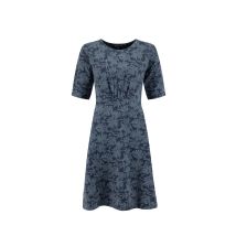 Weird Fish Cassandra Jersey Swing Dress Blue Mirage Size 10