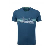 Weird Fish Nautical Sky Front Print Graphic T-Shirt Ensign Blue Size 2XL