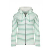 Weird Fish Catalina Striped Full Zip Hoodie Apple Mint Size 10