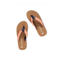 Weird Fish Arundel Cork Flip Flops Dark Coral Size 4