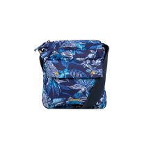 Weird Fish Kait Printed Cross Body Bag Blue Indigo Size ONE