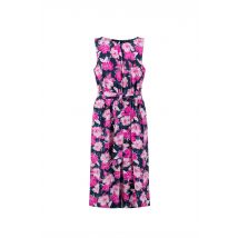 Weird Fish Nalani Printed Viscose Jumpsuit Fuchsia Punch Size 16