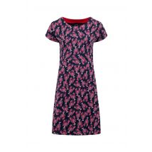 Weird Fish Tallahassee Printed Jersey Dress Mid Navy Size 16