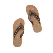Weird Fish Englewood Cork Flip Flops Basil Size 7