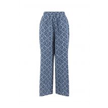 Weird Fish Zendaya Printed Double Cloth Wide Leg Trousers Twilight Size 22