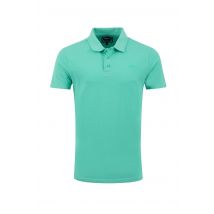 Weird Fish Giles Pique Polo Shirt Aqua Marine Size L